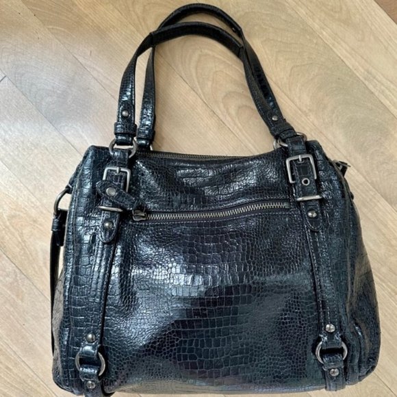 NEW AUTHENTIC COACH EMBOSSED CROCODILE ALEXANDRA STYLE 15384 BLACK $498 - Picture 8 of 13